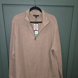 Banana Republic Men's XL Tan 1/4 Zip Sweater